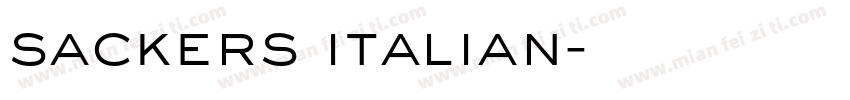 sackers italian字体转换